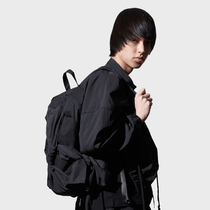 IUGA KNOTTED BACKPACK / BLACK