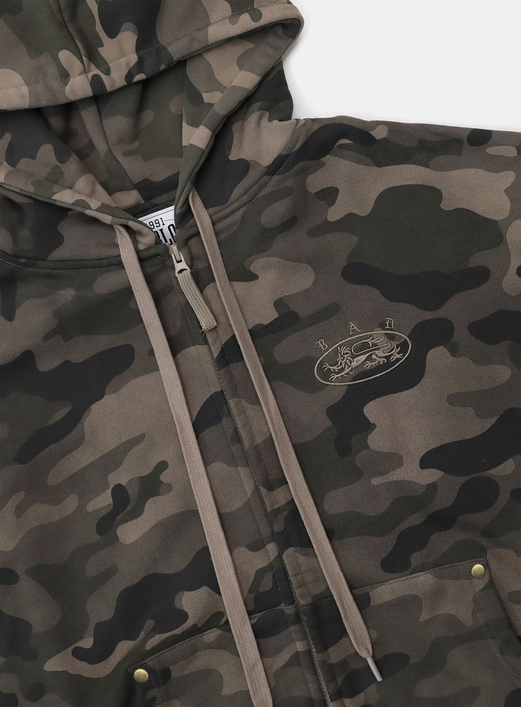 [25SS] BADBLOOD Mystic Capsule Hood Zip-Up / Dark Camo