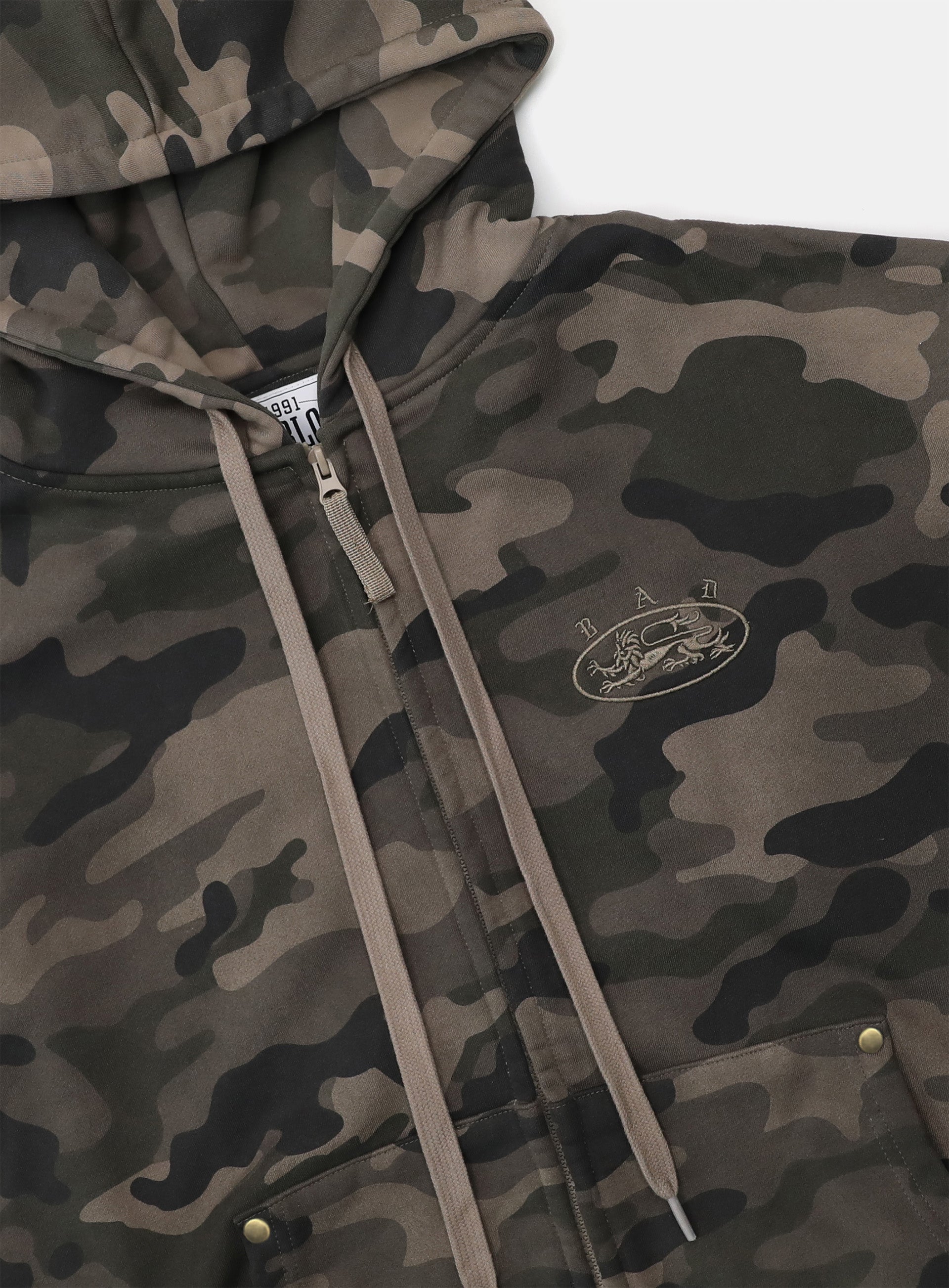 [25SS] BADBLOOD Mystic Capsule Hood Zip-Up / Dark Camo