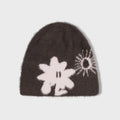 SUNLOVE Cali Shaggy Beanie Brown/Pink