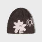 SUNLOVE Cali Shaggy Beanie Brown/Pink