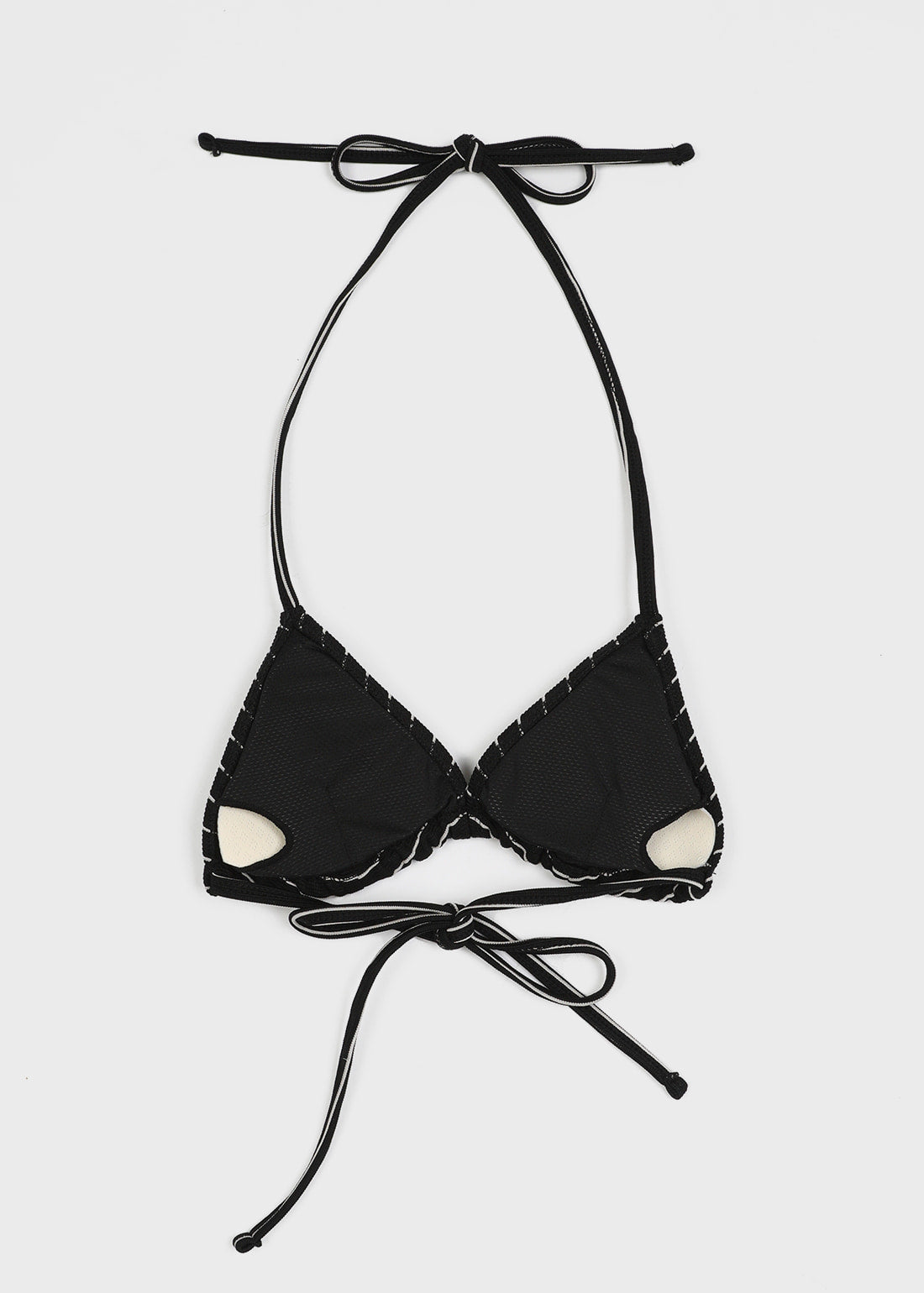 [韓國製造🇰🇷] Lafranc Striped String Bikini / Black