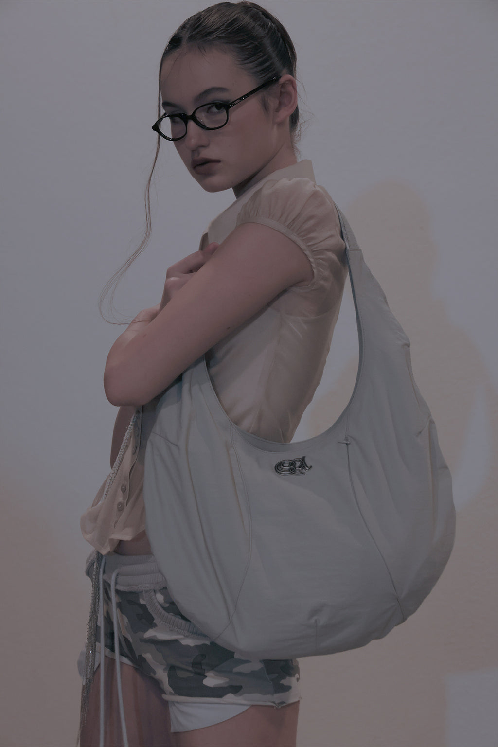 Sculptor Nylon Moon Bag - Ice