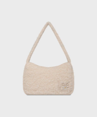 [Fallett x Lee] Sun Flower Logo Hobo Bag / ivory