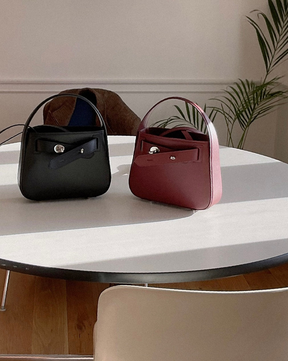 [100%牛皮] THE OFTN TILT / BURGUNDY S