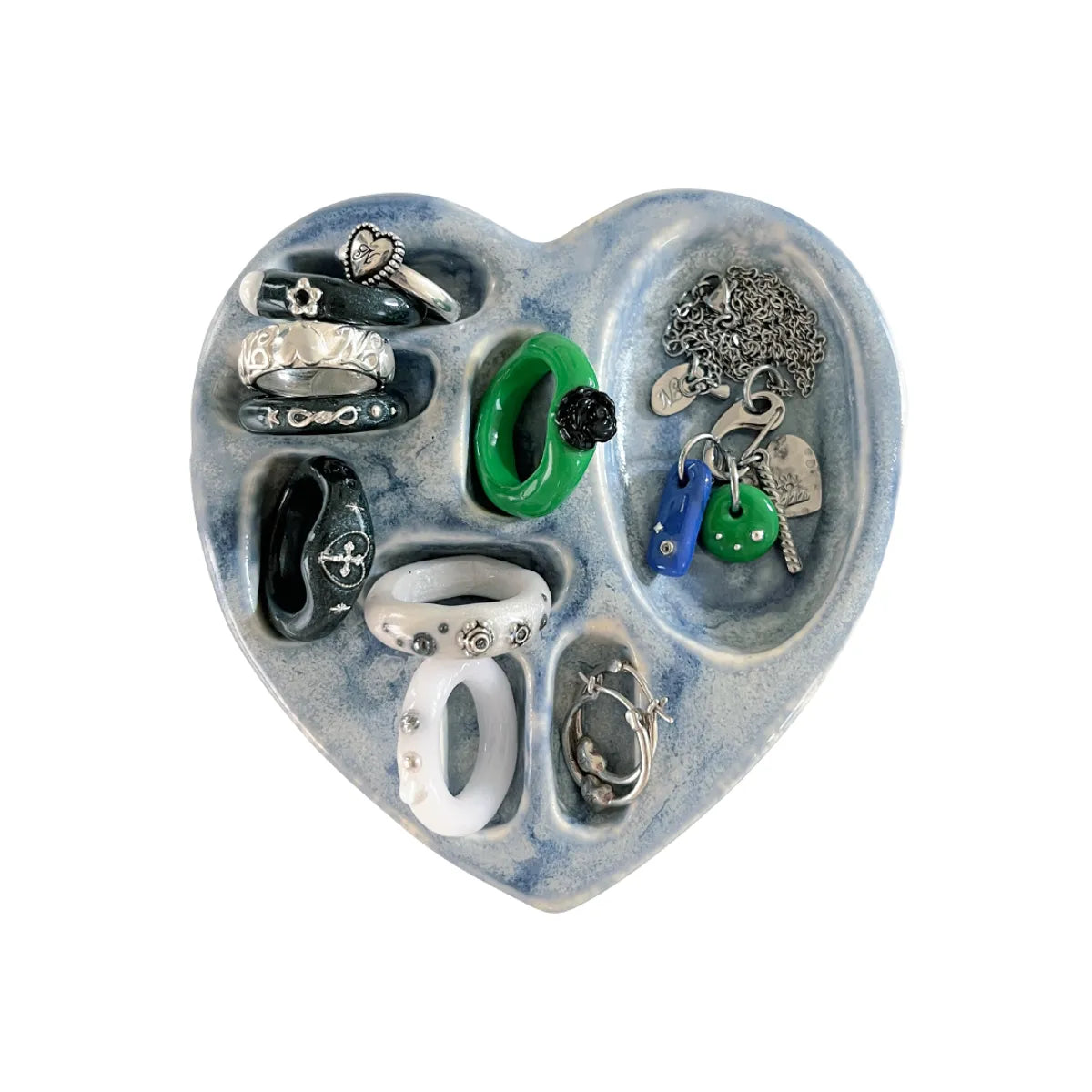 [NFF開團價💓 2.27截單] Ceramic Heart Mix Holder-vintage blue