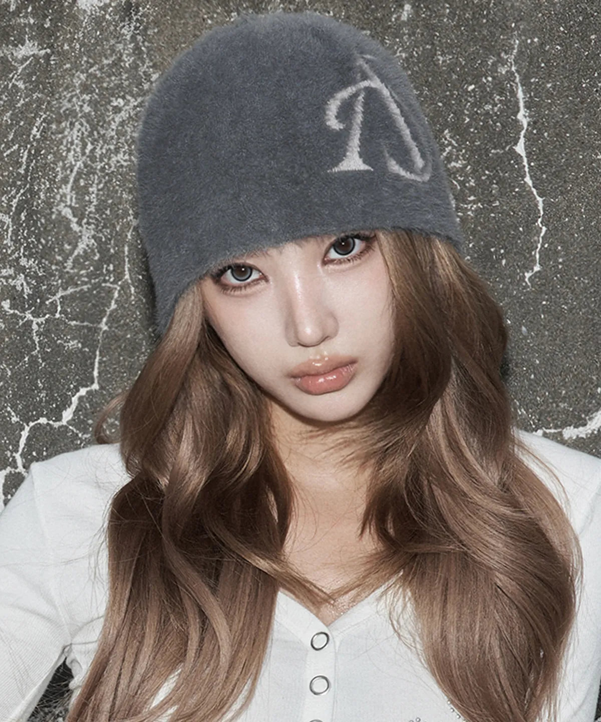 [asur] Hairy Basic Knit Beanie - 3colors