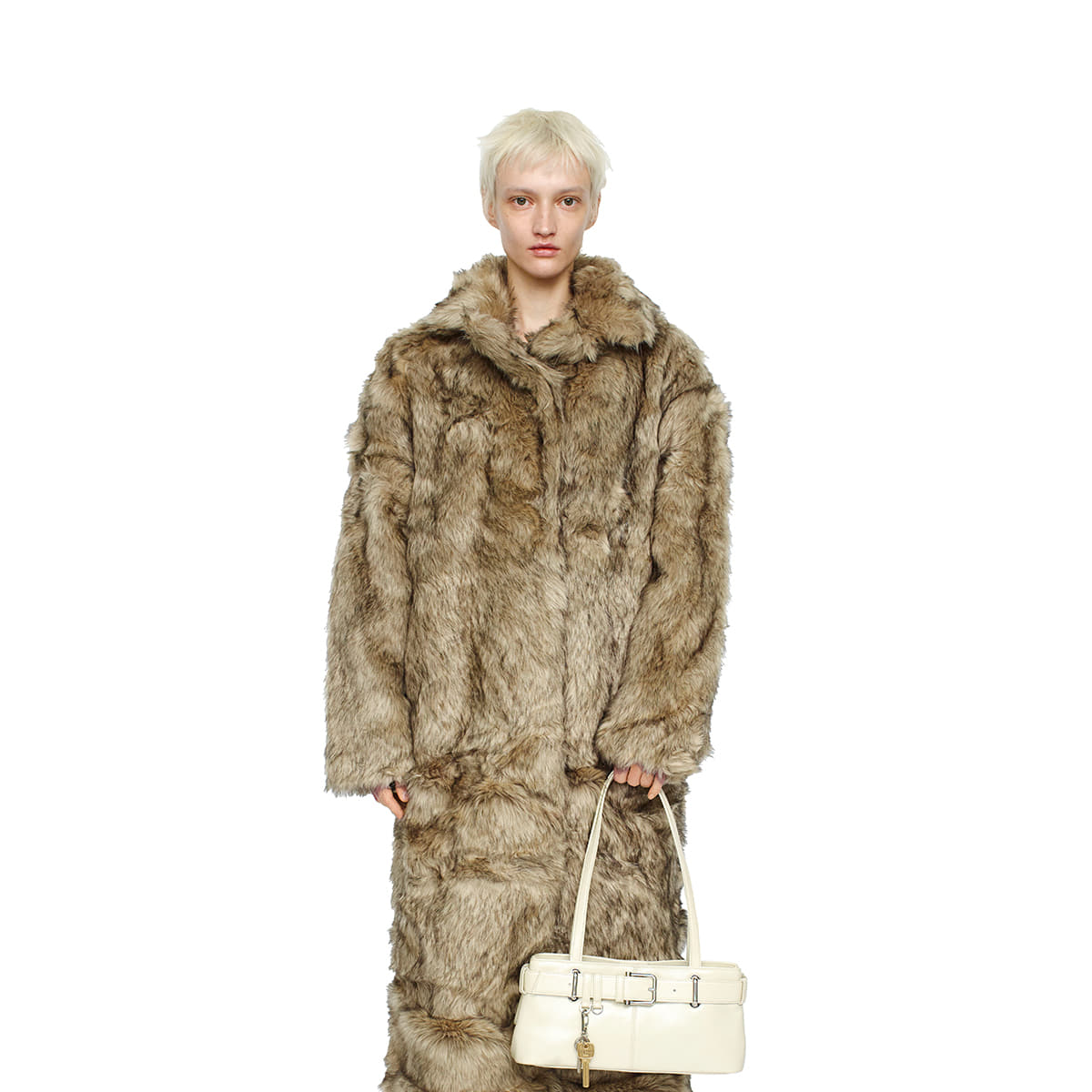 OSOI SHOULDER BROCLE MINI / STONE CREAM