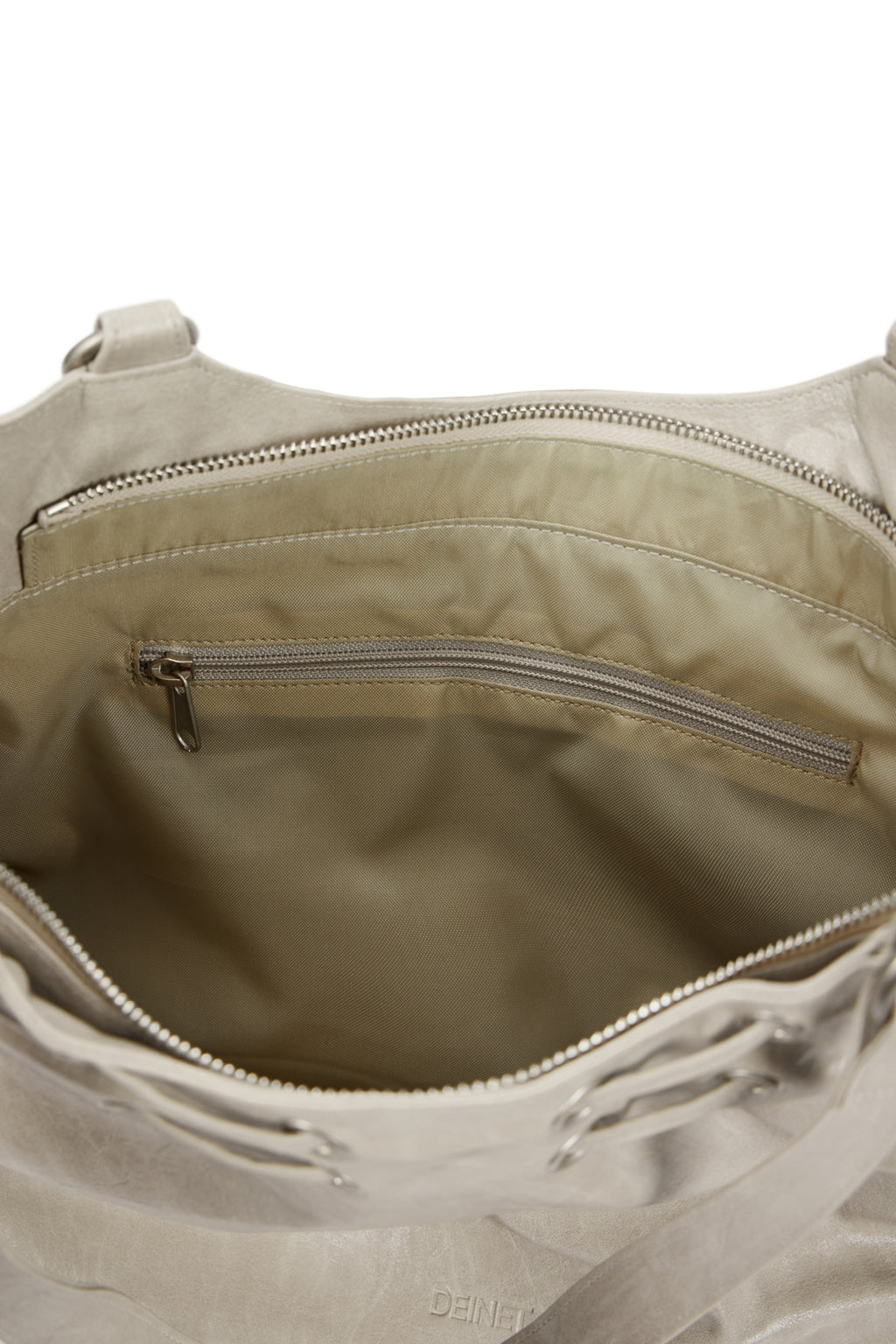DEINET NEW STUD STRING BIG BAG IN ASH BEIGE