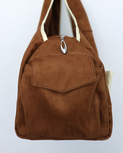 siweol Bow Shoulder Bag -  tan