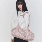 ILLIGO LOOP DOUBLE POCKET SHOULDER BAG - PINK LEOPARD
