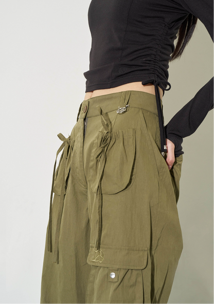 ILLIGO Two-Tuck Pocket Cargo Pants / khaki