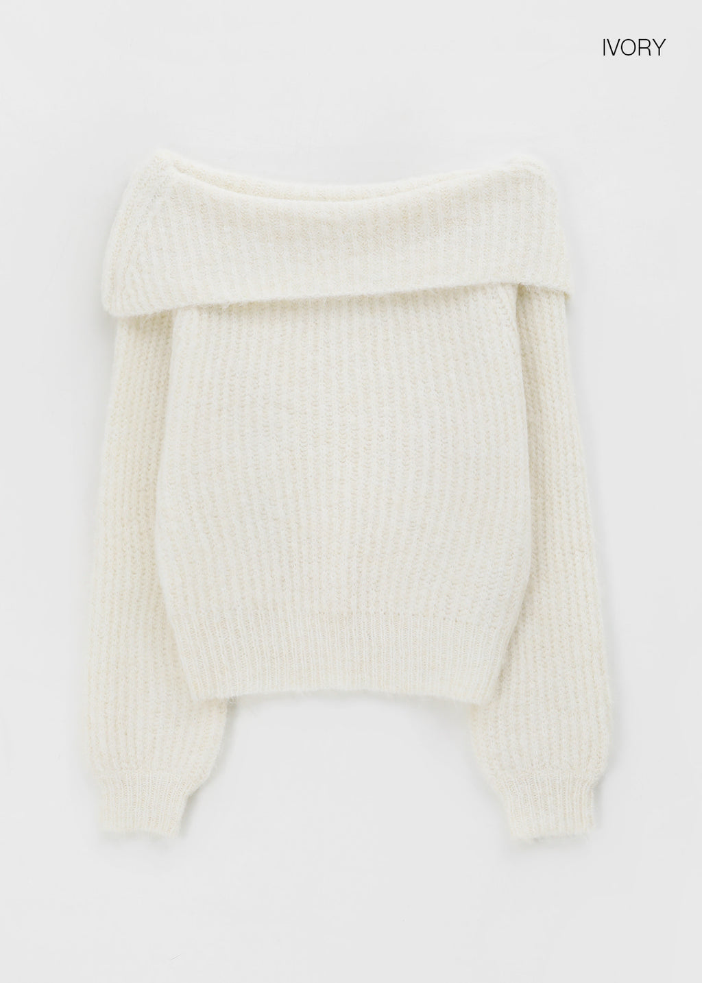 韓國製造 Penner Off-Shoulder Knit (30%wool) / 3colors