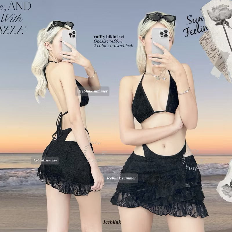 iceblink Ruffty Bikini Set / 2colors