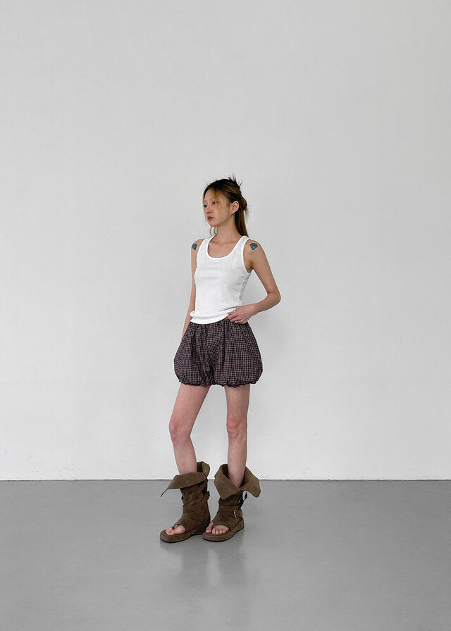 [韓國製造🇰🇷] Roberch Check Pumpkin Shorts