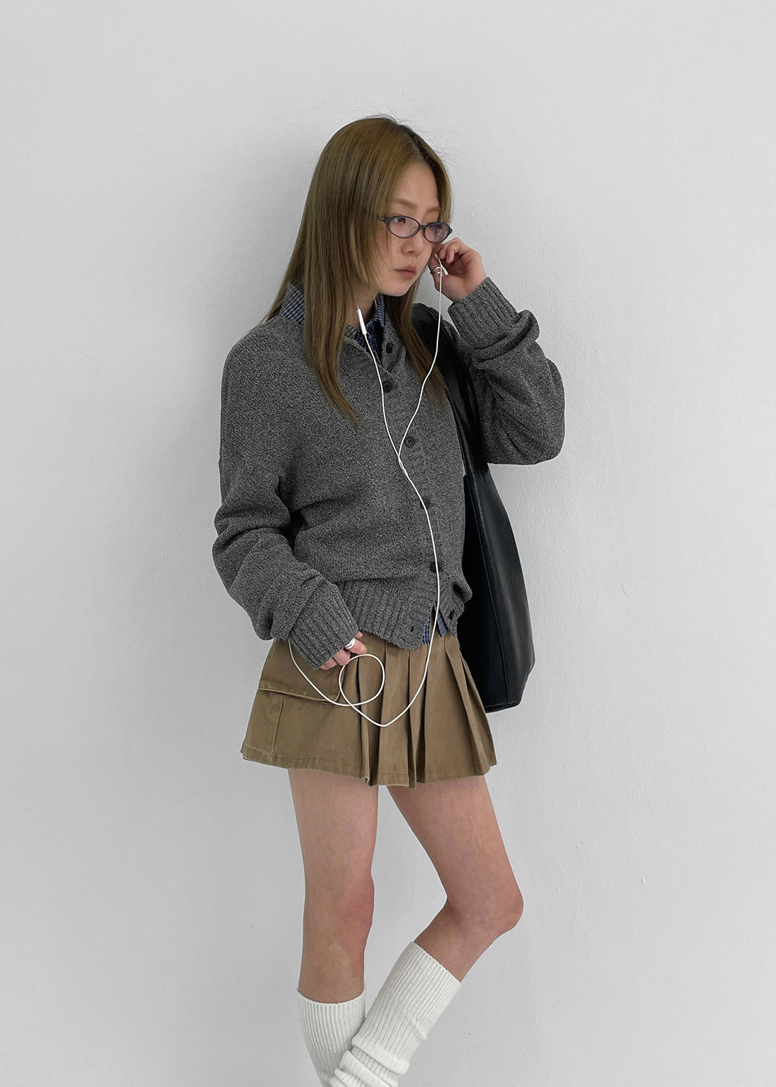 [韓國製造🇰🇷] BLACKUP Seasoned Bocashi Knit Cardigan / 2colors