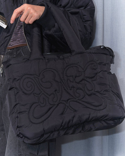 NASTY FANCY CLUB CUDDLE PADDED SHOULDER BAG / BLACK