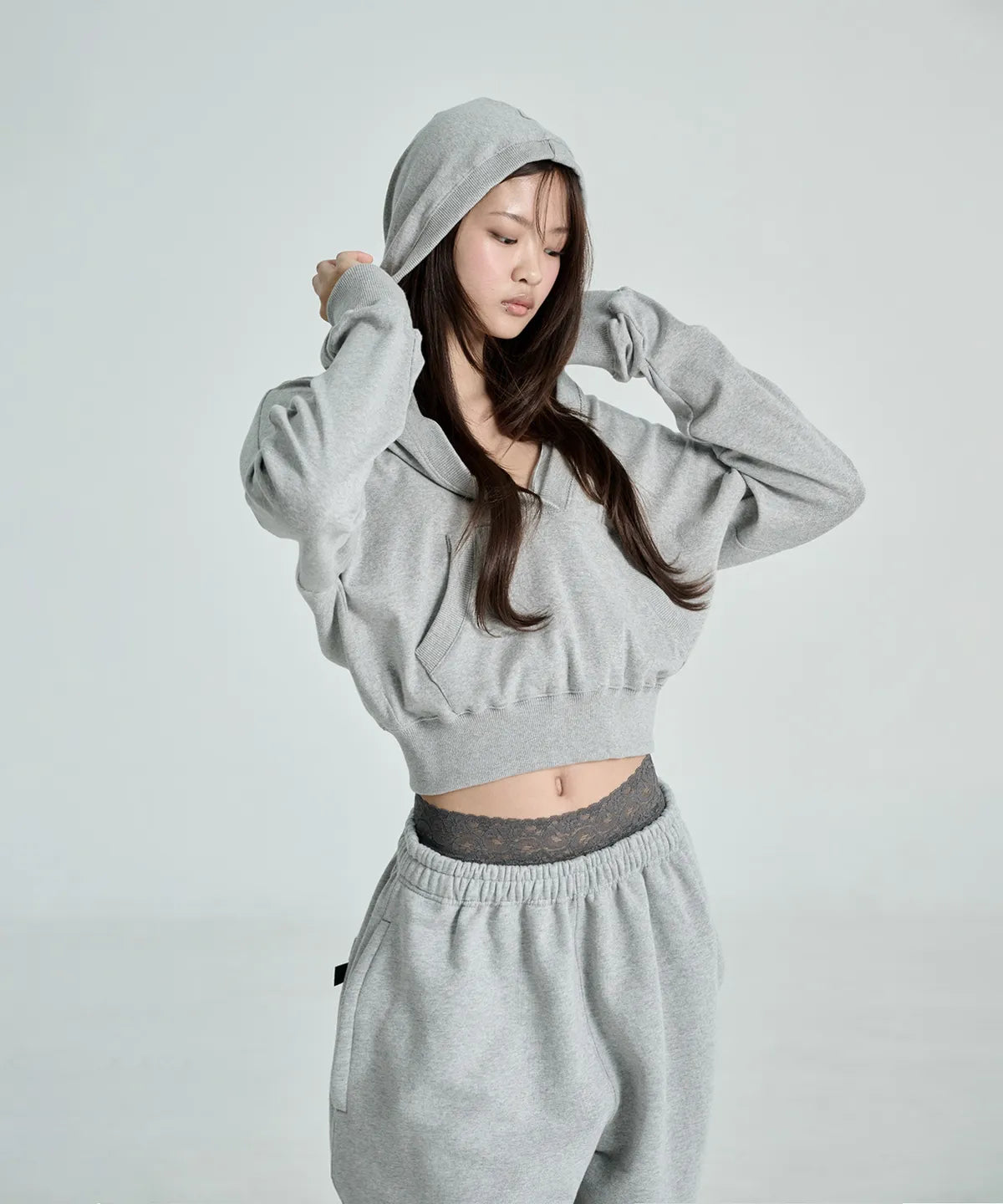 [ODOR] MOLLY V-NECK HOODLE - LOOSE VER_4 COLORS