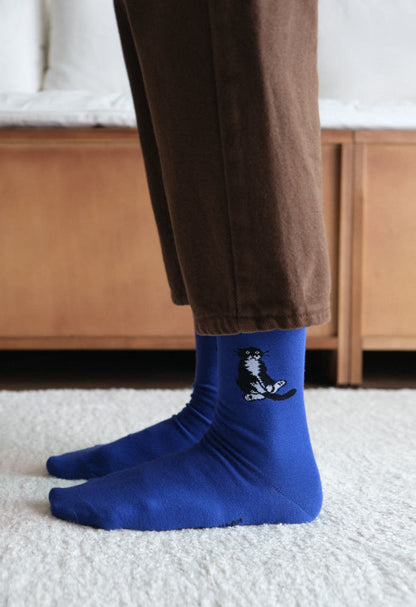 韓國文創 chocolateye with SOCKSTAZ sitting mo socks - made in Korea (by Yeonju Choi)