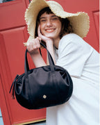 Heeari Aurora Shirring Duffel Mini Bag / black