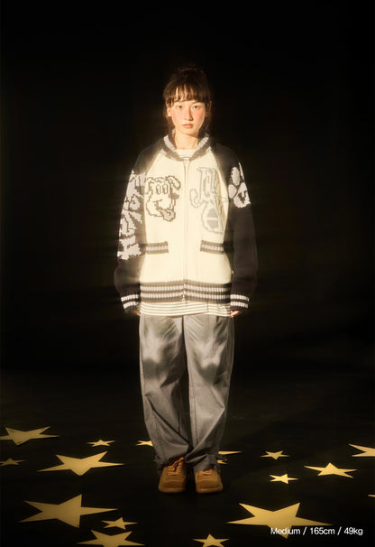 BOWWOW COWICHAN CARDIGAN [IVORY]