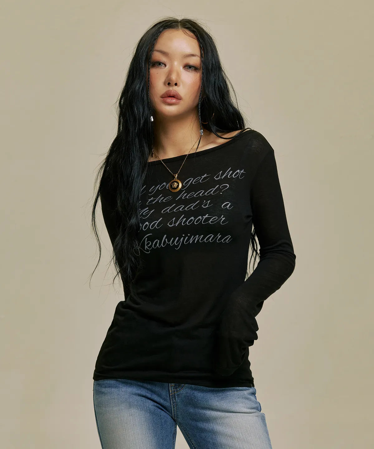 [GILA ARCHIVE] LETTERING SHEER LONG SLEEVE (3 colors)