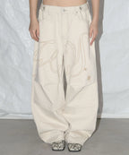 NASTY FANCY CLUB ANGEL VINTAGE WASHING PINTUCK PANTS / IVORY