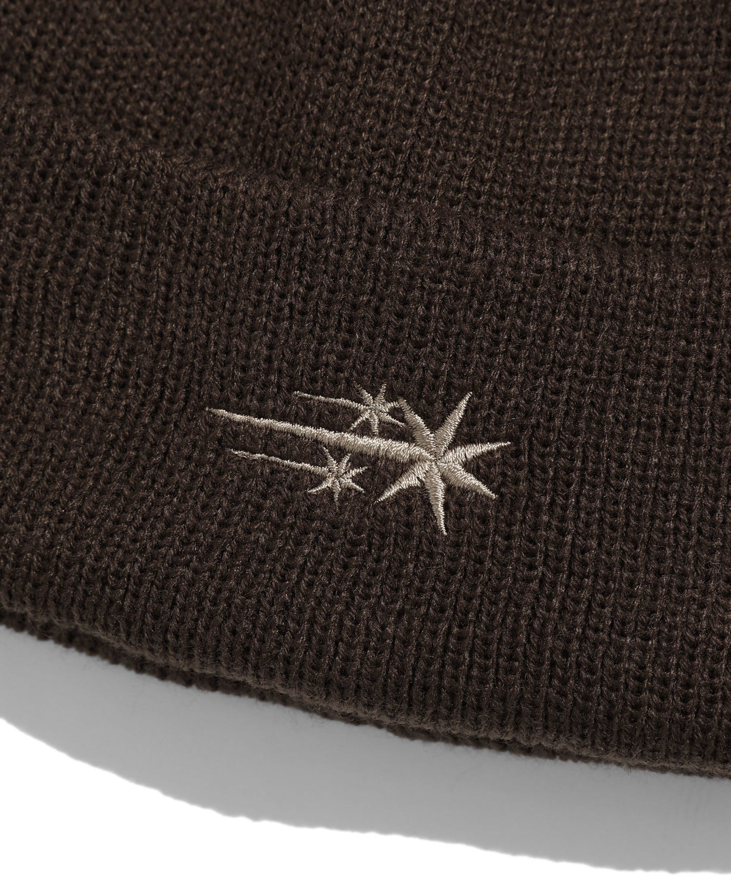 niceghostclub 3Star Logo Beanie - brown