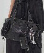 FANCY CLUB VEIL BAG & WALLET (BLACK)