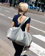 Heeari Aurora Shirring Duffel Big Bag / silver