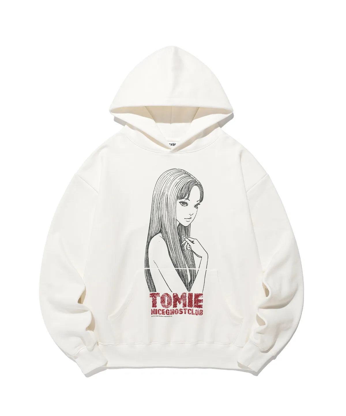 niceghostclub JUNJI ITO MANIAC TOMIE TORSO GLITTER HOODIE [WHITE]