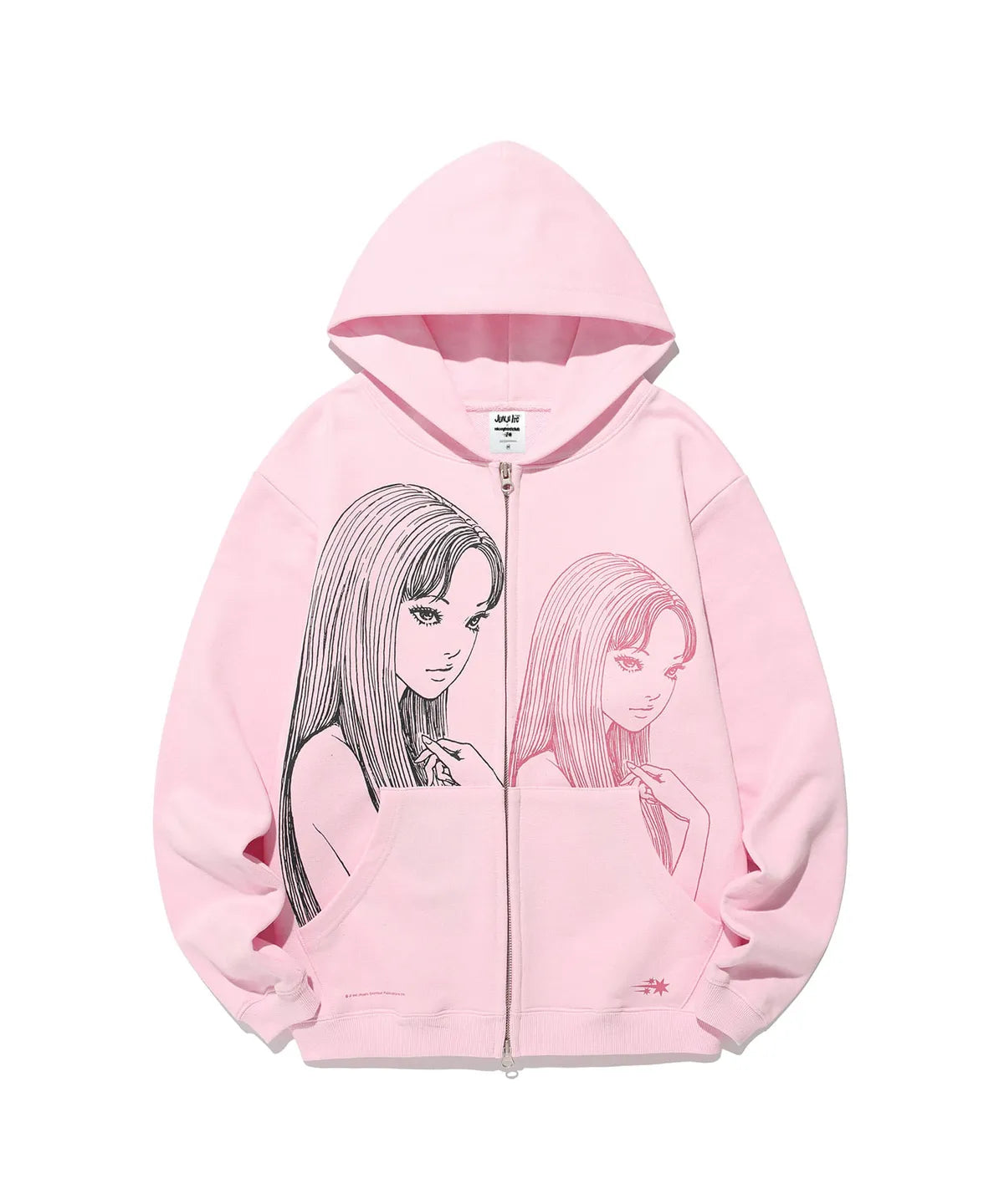 niceghostclub JUNJI ITO MANIAC TOMIE GLITTER HOODIE ZIP UP [PINK]