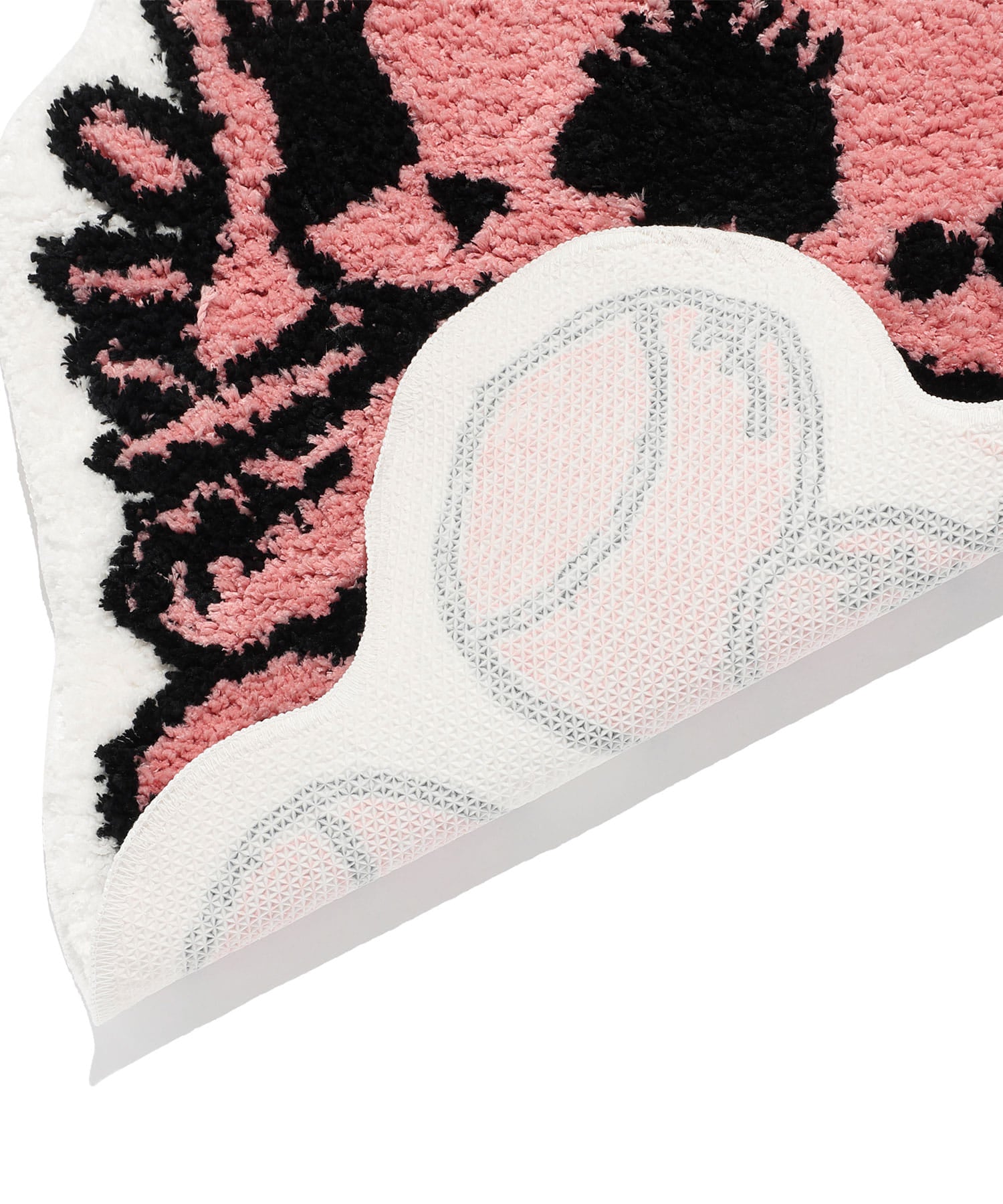 niceghostclub angel check big big half shirt [pink]