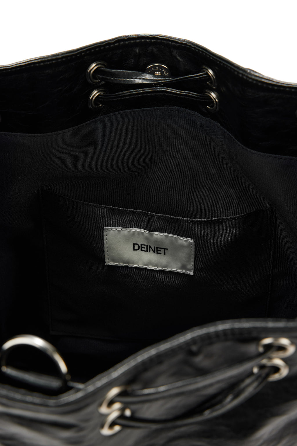 DEINET 5-WAY STUD POCKET MULTI BAG IN BLACK