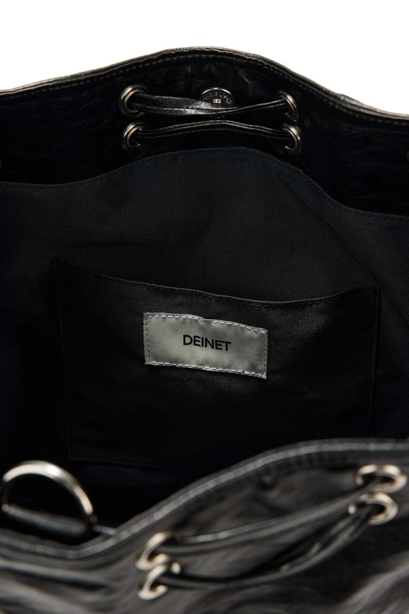 DEINET 5-WAY STUD POCKET MULTI BAG IN BLACK