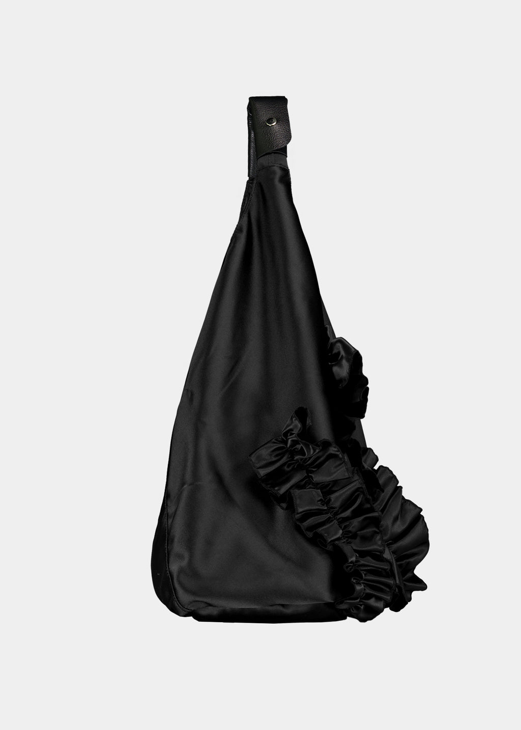SAENGIN ORIGAMI RUFFLE BAG - BLACK