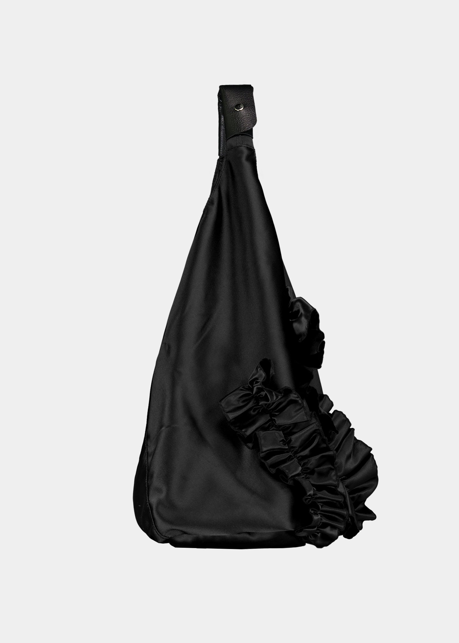 SAENGIN ORIGAMI RUFFLE BAG - BLACK