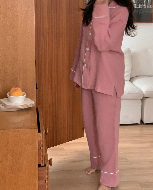 [韓國售出16,000+⭐️] J'eu Seven Days Cotton Pajama Set 7colors