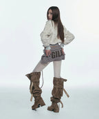 GILA ARCHIVE BOLD LOGO POCKET KNIT SHORTS_BROWN