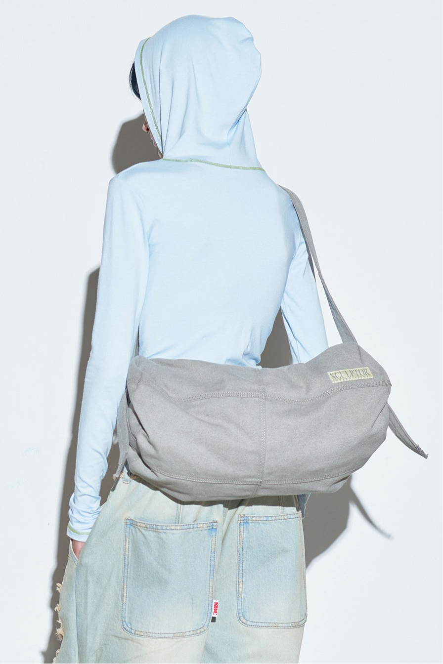 Sculptor Vintage Canvas Duffel Bag - Pale Gray