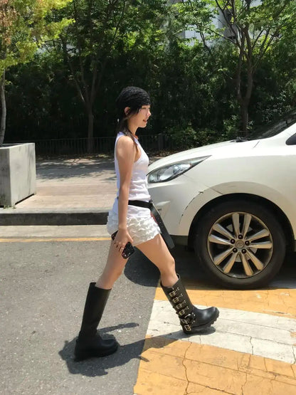 [韓國製造🇰🇷] Printy Tiered Banding Shorts / 3colors