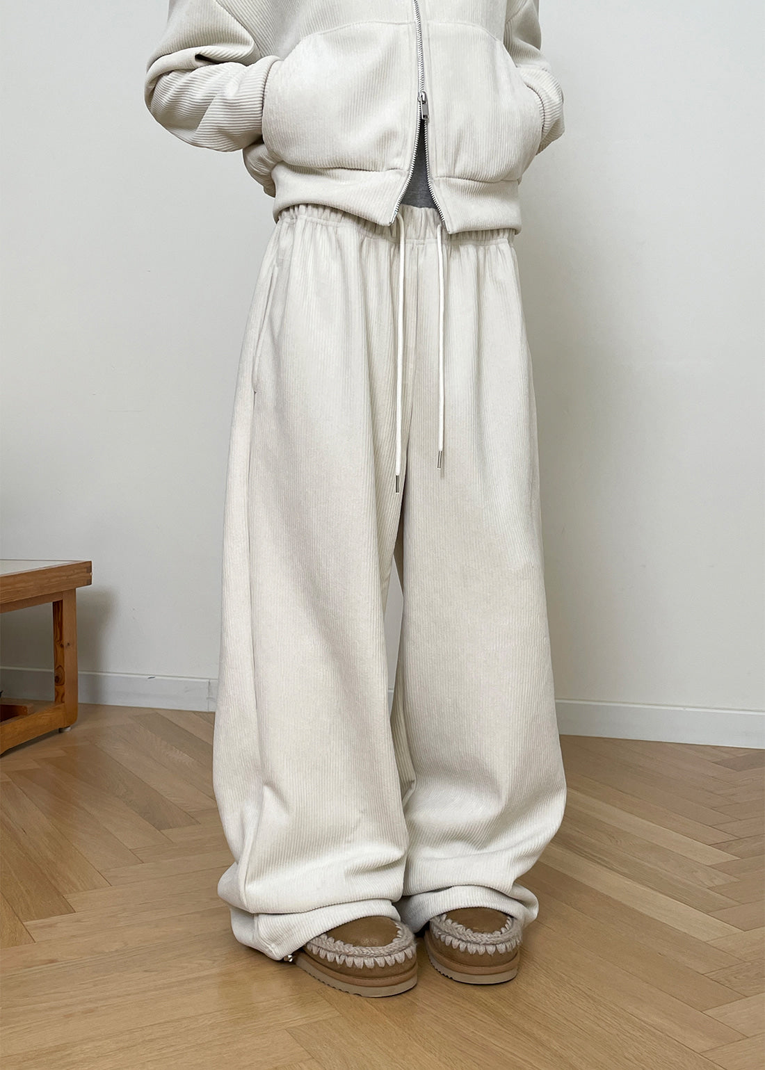 [WARM♨️] 韓國製造 Corduroy Mink Set / Cream