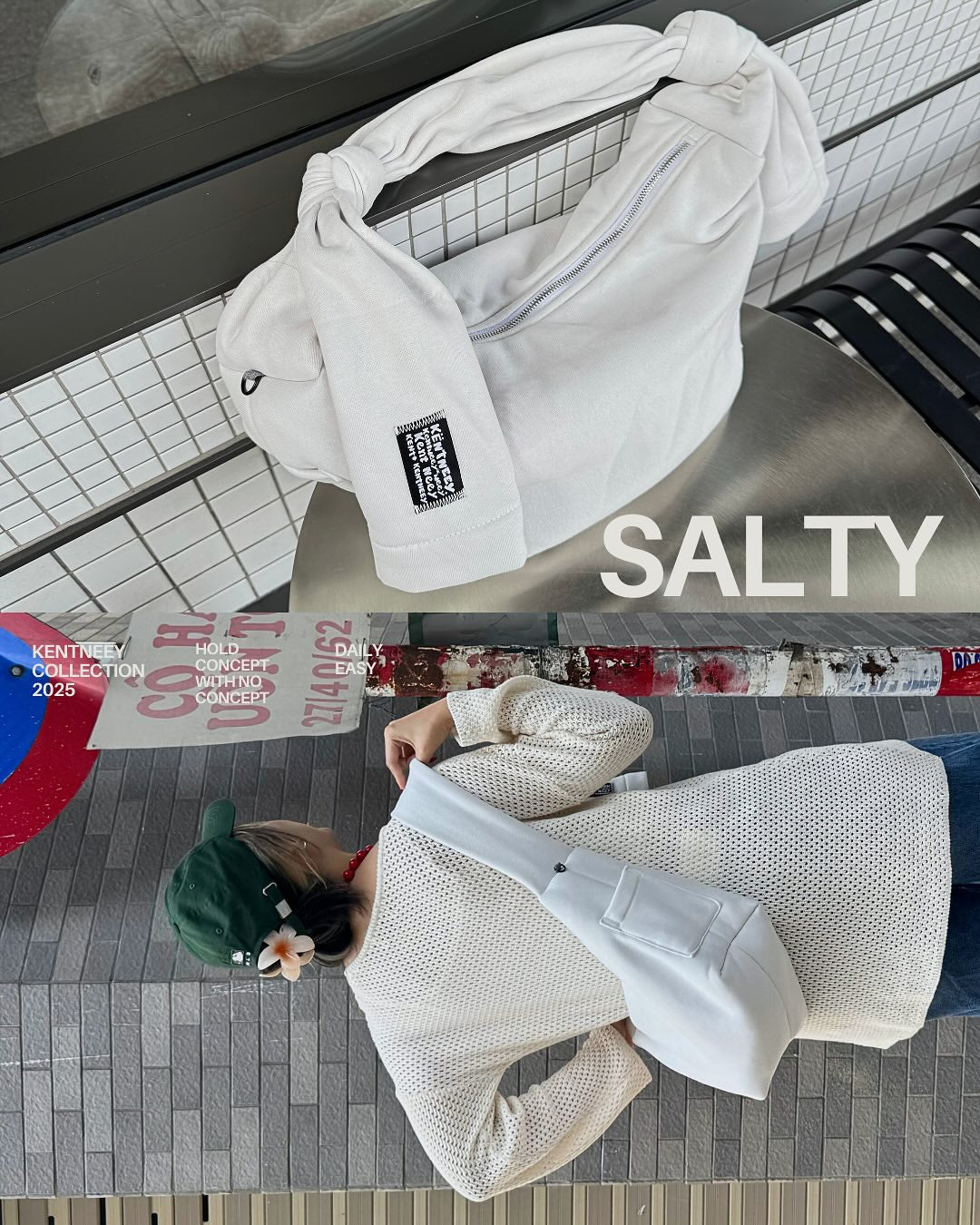 [香港現貨✨] [官方代理💣] KENTNEEY 3-WAY SWEATER DAILY WINDY BAG - SALTY
