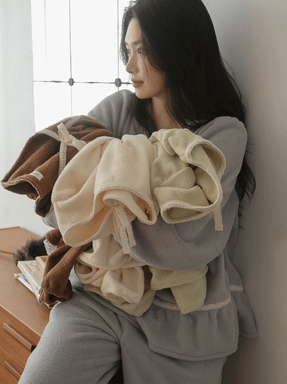 J'eu Rowney Lace Sleeping Pajama Set 4colors