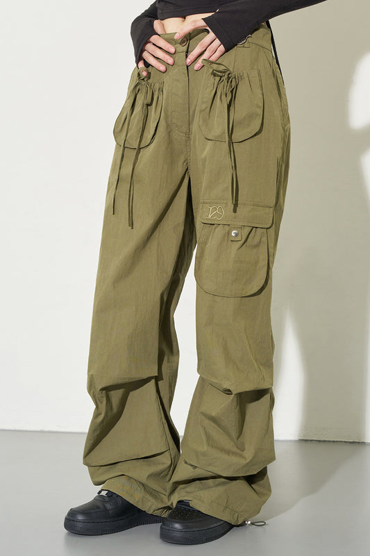 ILLIGO Two-Tuck Pocket Cargo Pants / khaki