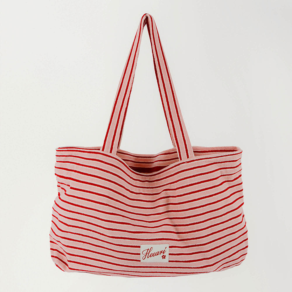 Heeari Poolside Daily Beach Big Bag - Pink Stripe