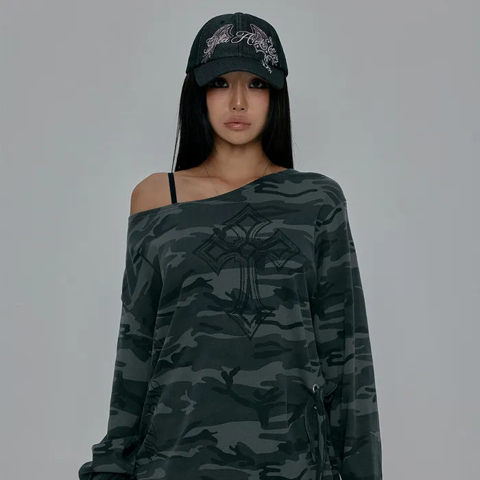 GILA ARCHIVE CROSS PATCHED WING BALLCAP_BLACK