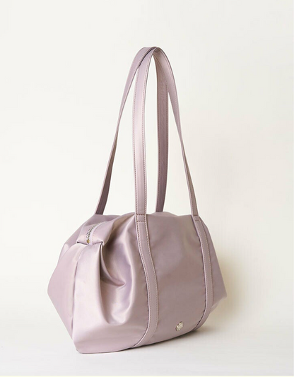 Heeari Aurora Shirring Duffle Bag - lilac