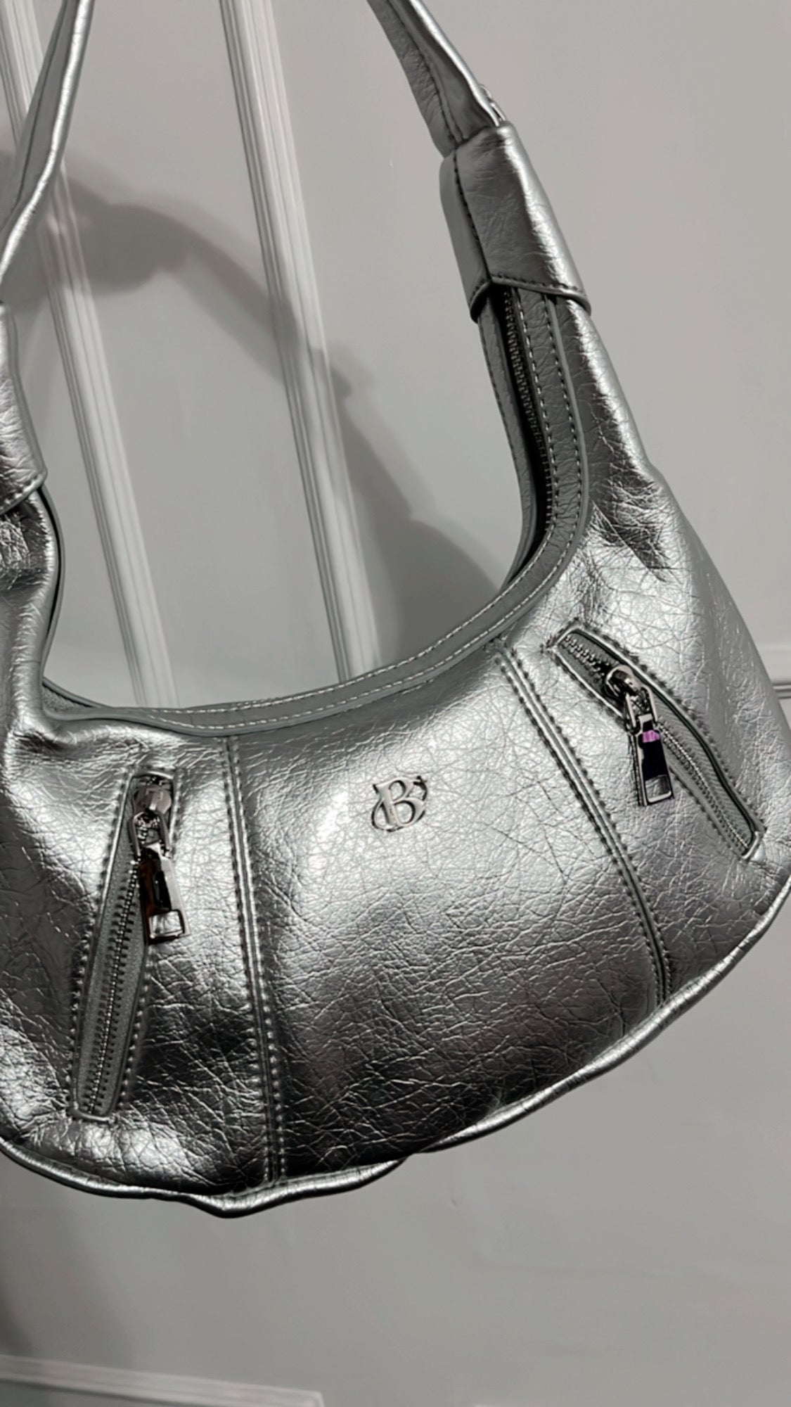 Zoey Shoulder Bag - silver