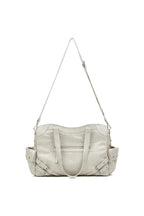 DEINET STUD POCKET BIG BAG IN ASH BEIGE